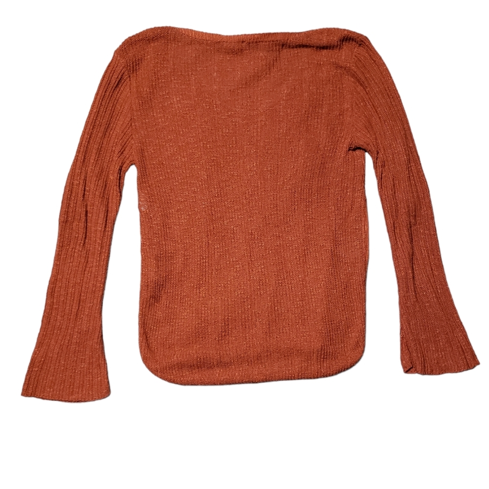 Express Rust Knit Sweater - Picture 2 of 3